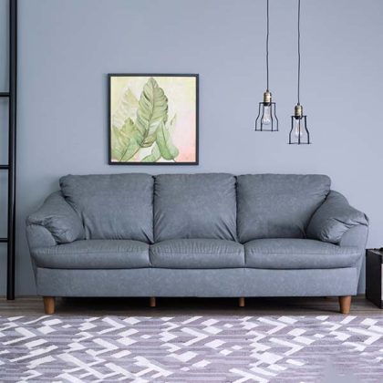 SOFA 3P KIKI PVC - GY (CHỐNG TRẦY)